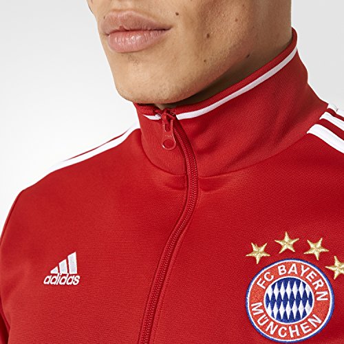 adidas Herren FC Bayern München 3S Trainingsjacke 17/18 fcb true red/white L - 