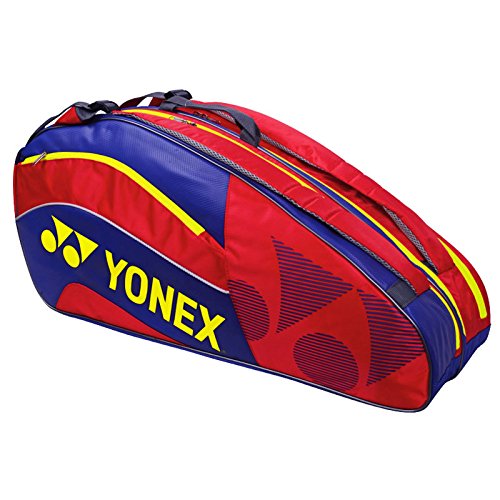 Yonex Schlägertasche Active Series Racket Bag 6er, rot, 75 x 24 x 32 cm, 58 Liter, BAG8526EX-rdbl - 
